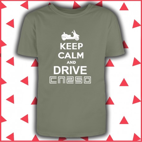 Keep Calm and Drive CN250 scooter vintage.