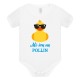 Pollin - body bambino pulcino in dialetto genovese