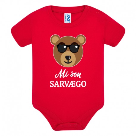 Sarvægo - Body bambino in dialetto genovese con Orsetto