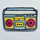 Patch ricamata radio Boombox toppa ricamo.
