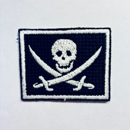Patch ricamata bandiera Pirati toppa ricamo.