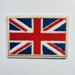 Patch ricamata bandiera Inghilterra toppa ricamo Union Jack.