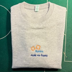 Maglietta dialetto genovese Ravioli make me happy.