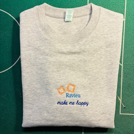 Maglietta dialetto genovese Ravioli make me happy.