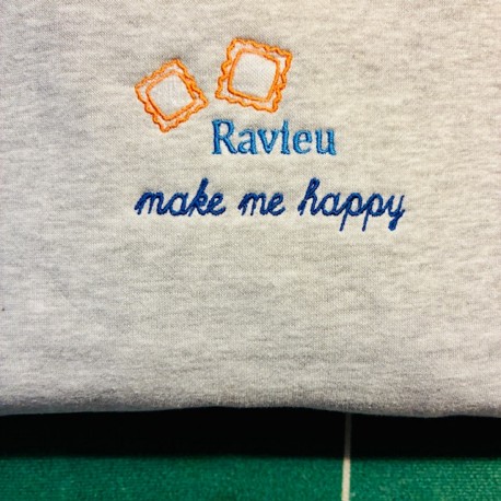 Maglietta dialetto genovese Ravioli make me happy.