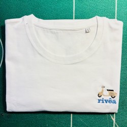 Estate in Riviera Ligure col la vespa in genovese.