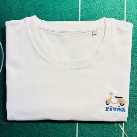 Estate in Riviera Ligure col la vespa in genovese.